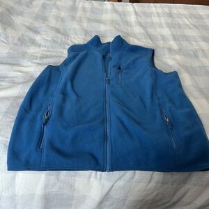 L.L. Bean Dark Blue Polartec Zipper Vest Size XL‎